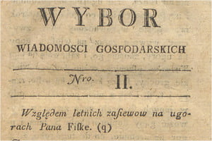 Wiadomości gospodarskie 1786